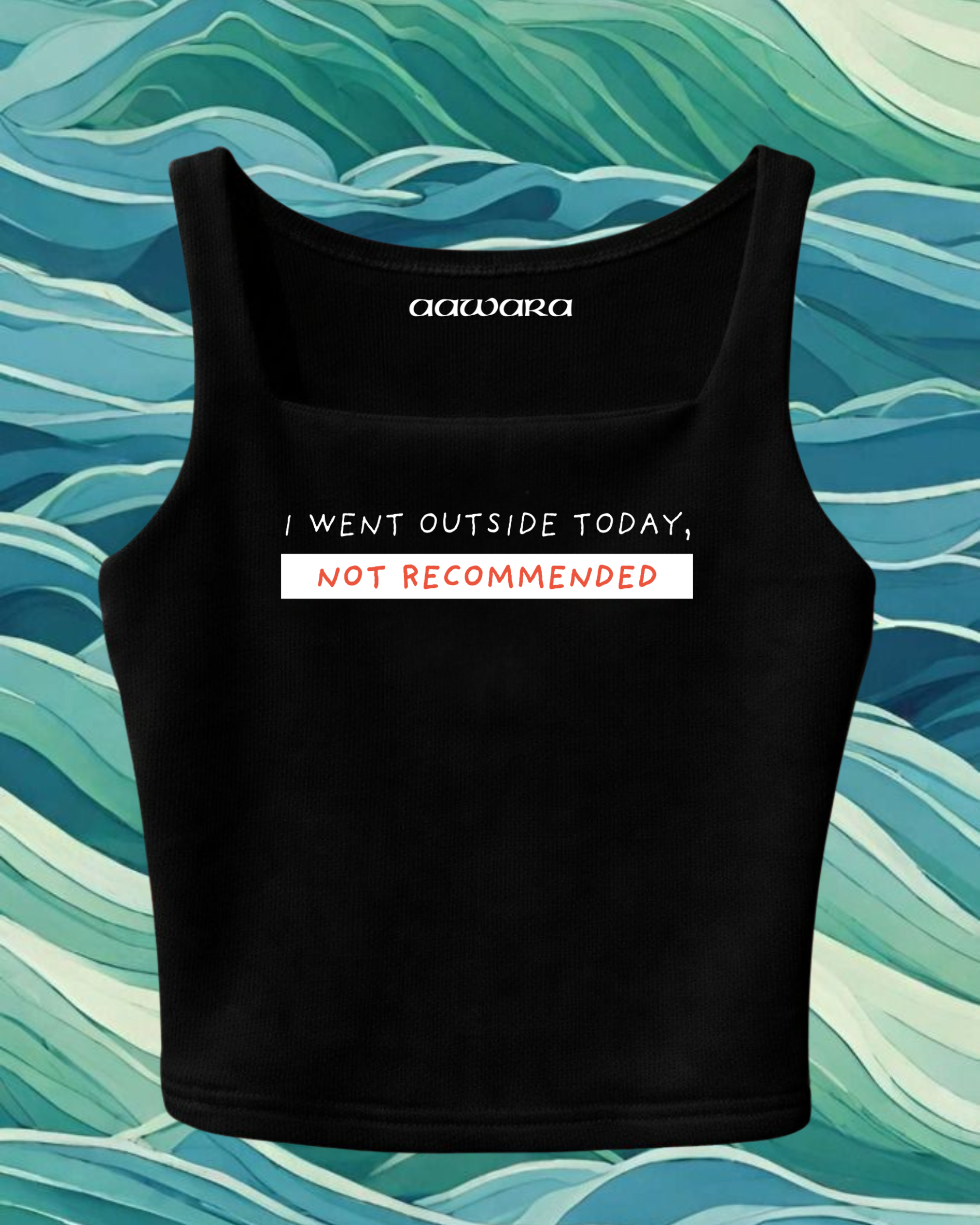 I Went Outside Today Not Recommended Crop Top